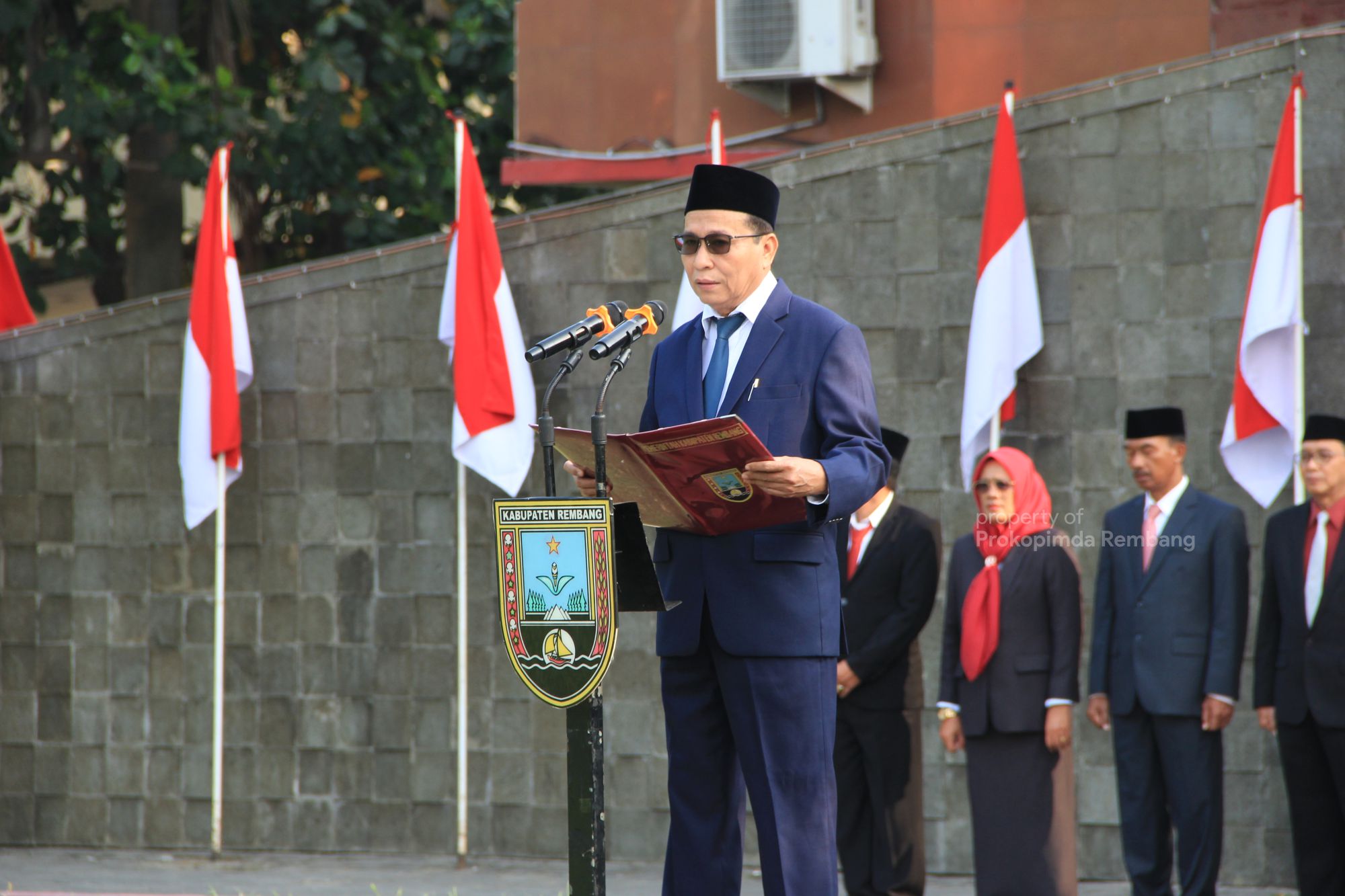 Upacara HUT RI Setda Rembang